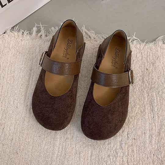 Damen Mary-Jane Schuhe mit modischem Leoprint und komfortablem Riemen
