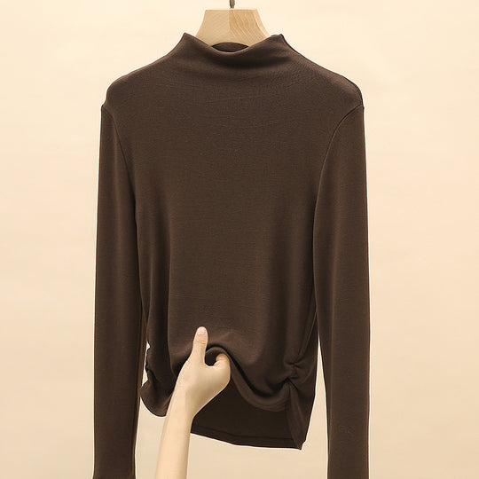 Damen Elegantes Langarmshirt mit hochgeschlossenem Kragen Shop Nory 1787620449