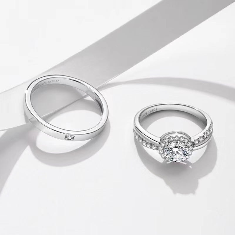 Damen Verlobungsring mit funkelndem Zirkonia und klassischem Design Shop Nory