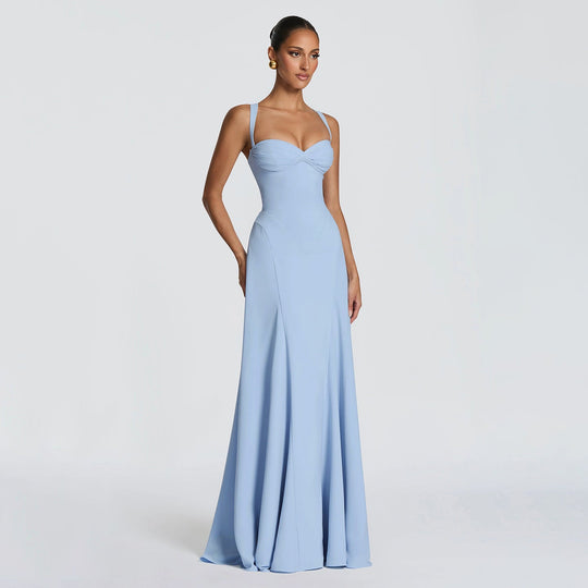 Damen Elegantes Abendkleid mit tailliertem Schnitt und verstellbaren Trägern