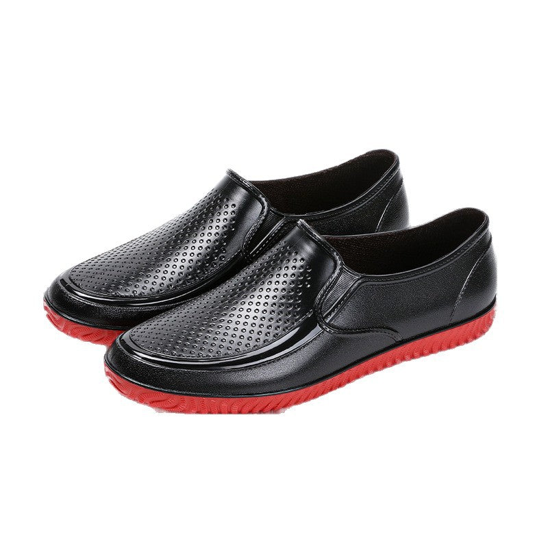 Herren Elegante perforierte Slip-On Halbschuhe mit rutschfester Profilsohle Shop Nory