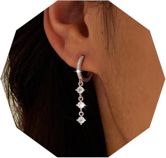 Damen Ohrhänger mit funkelnden Kristallakzenten und elegantem Design Shop Nory