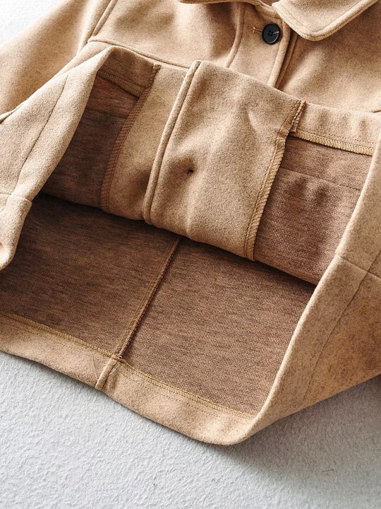 Damen Kurze Wollmix-Übergangsjacke mit aufgesetzten Pattentaschen Shop Nory
