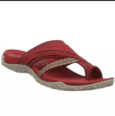Damen Zehentrenner Sandalen mit anatomischer Fußbettung und rutschfester Sohle