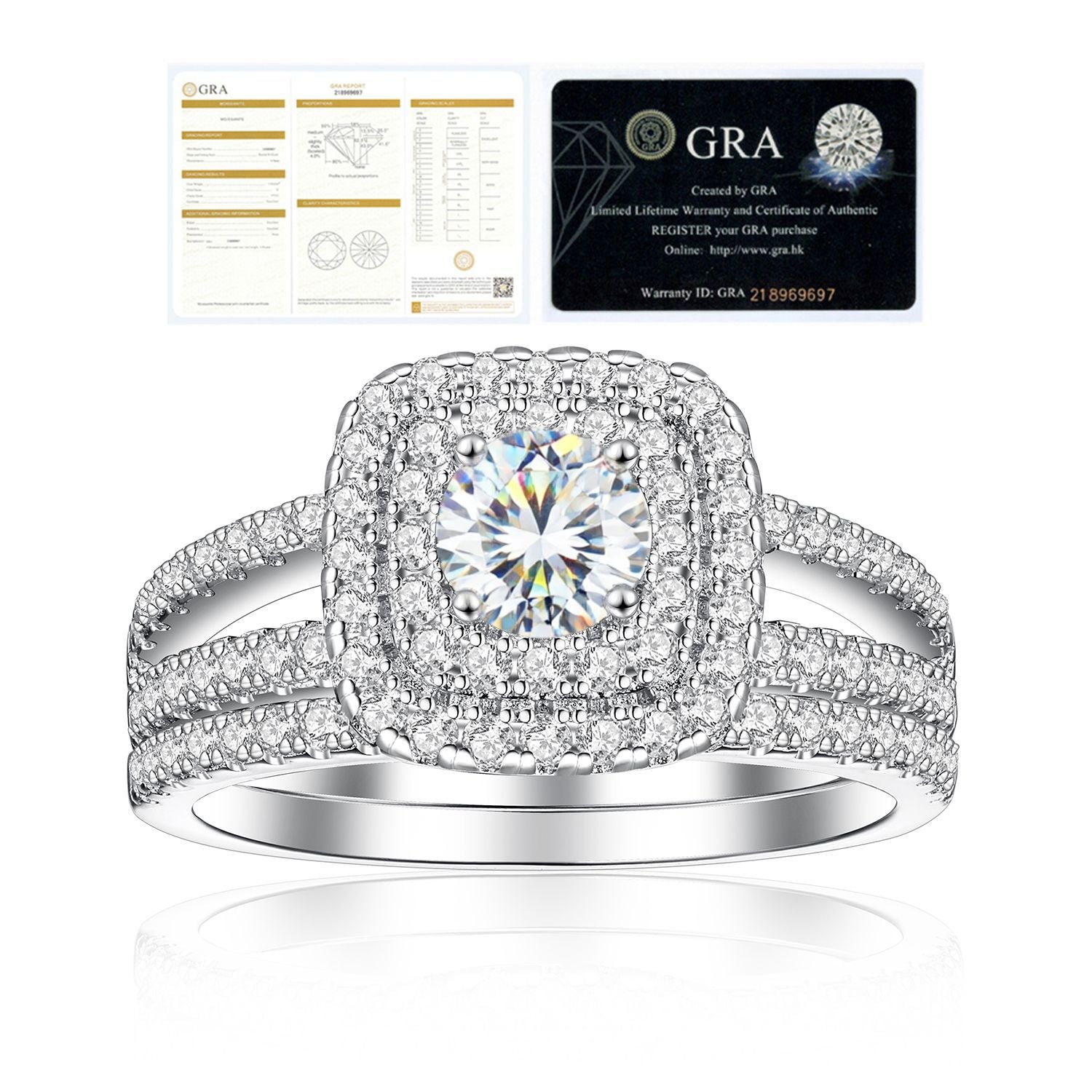 Damen Eternityring mit funkelndem Zirkonia-Besatz Shop Nory