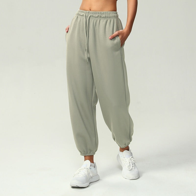 Damen nan atmungsaktive Performance-Joggerhose mit hohem Komfortbund, verstellbarem Kordelzug und elastischen Schlauchbündchen Shop Nory