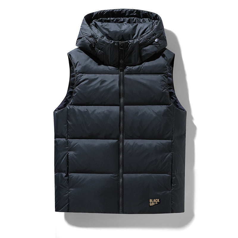 Herren Ärmellose gesteppte Thermoweste mit Kapuze und wasserabweisender Oberfläche Shop Nory