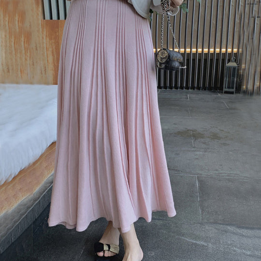 Damen Eleganter, plissierter Maxi-Rock Shop Nory