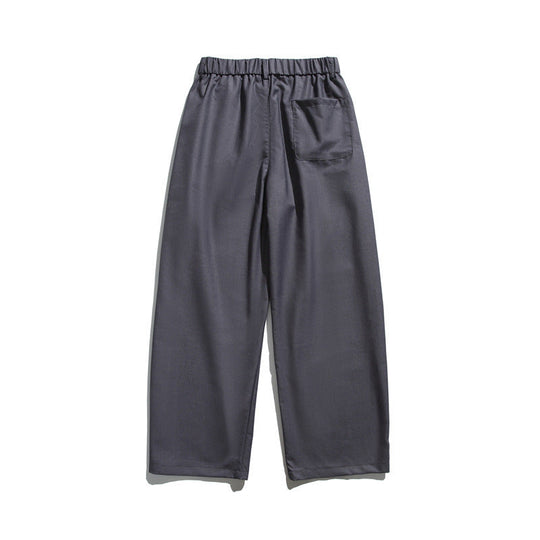 Herren Locker geschnittene Bundfalten-Cropped-Hose mit elastischem Bund und Bügelfalte Shop Nory