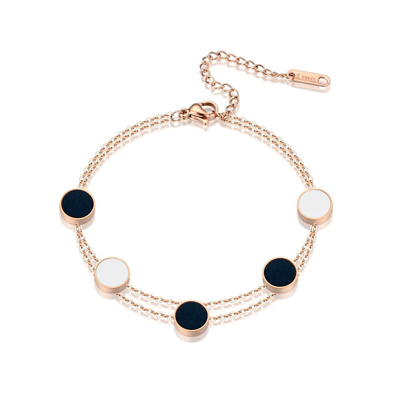 Damen Eleganter Armband mit geometrischen Anhängern Shop Nory