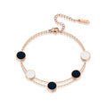Damen Eleganter Armband mit geometrischen Anhängern Shop Nory