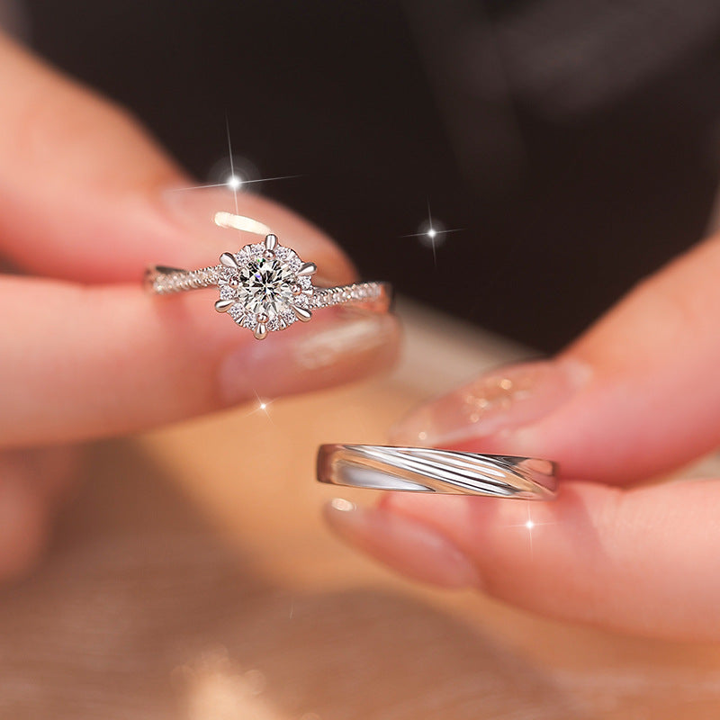 Damen Eleganter Ring mit gewellter Oberfläche Shop Nory