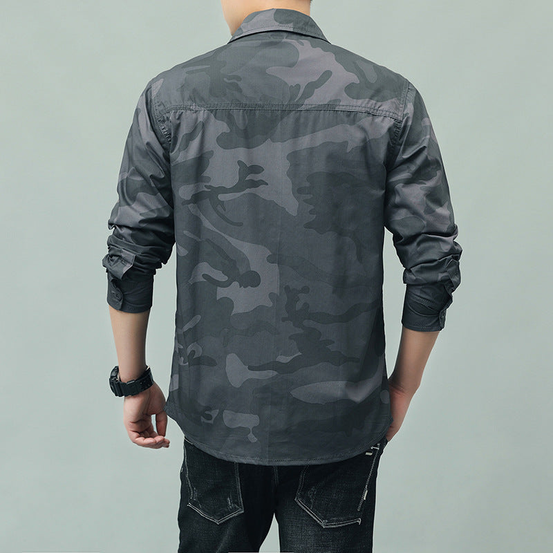 Herren Camouflage Hemd mit Taschen Shop Nory