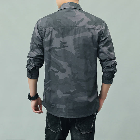 Herren Camouflage Hemd mit Taschen Shop Nory