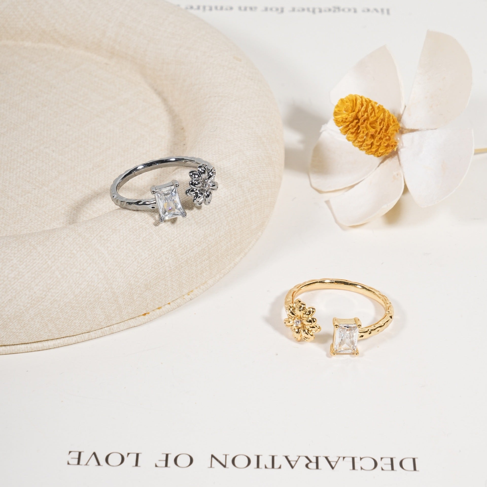 Damen eleganter Ring mit bunten Akzenten Shop Nory