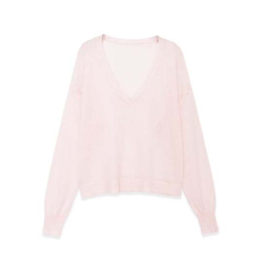 Damen Oversize-Feinstrickpullover mit tiefem V-Ausschnitt und gerippten Bündchen Shop Nory
