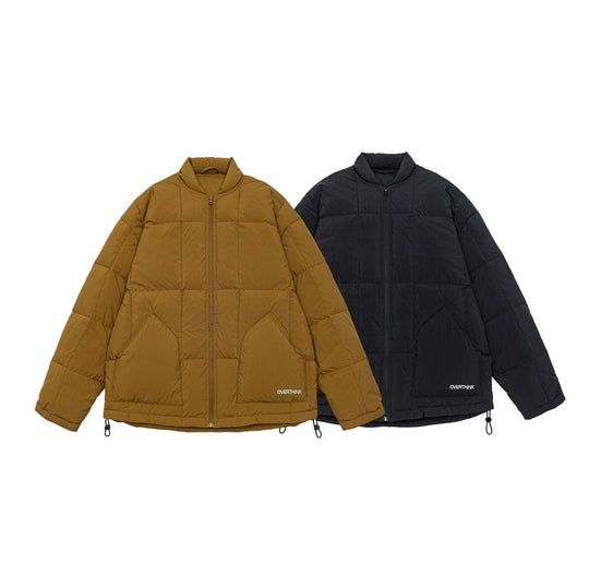 Herren Boxy gesteppte Isolationsjacke mit Stehkragen, Kordelzug und Logo-Applikation Shop Nory