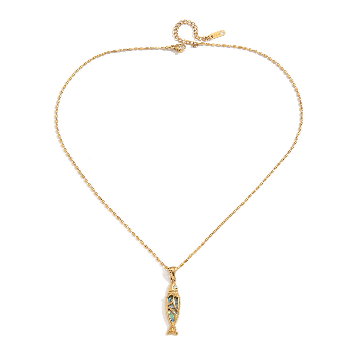 Damen elegante Halskette mit einzigartigem Fischanhänger Shop Nory