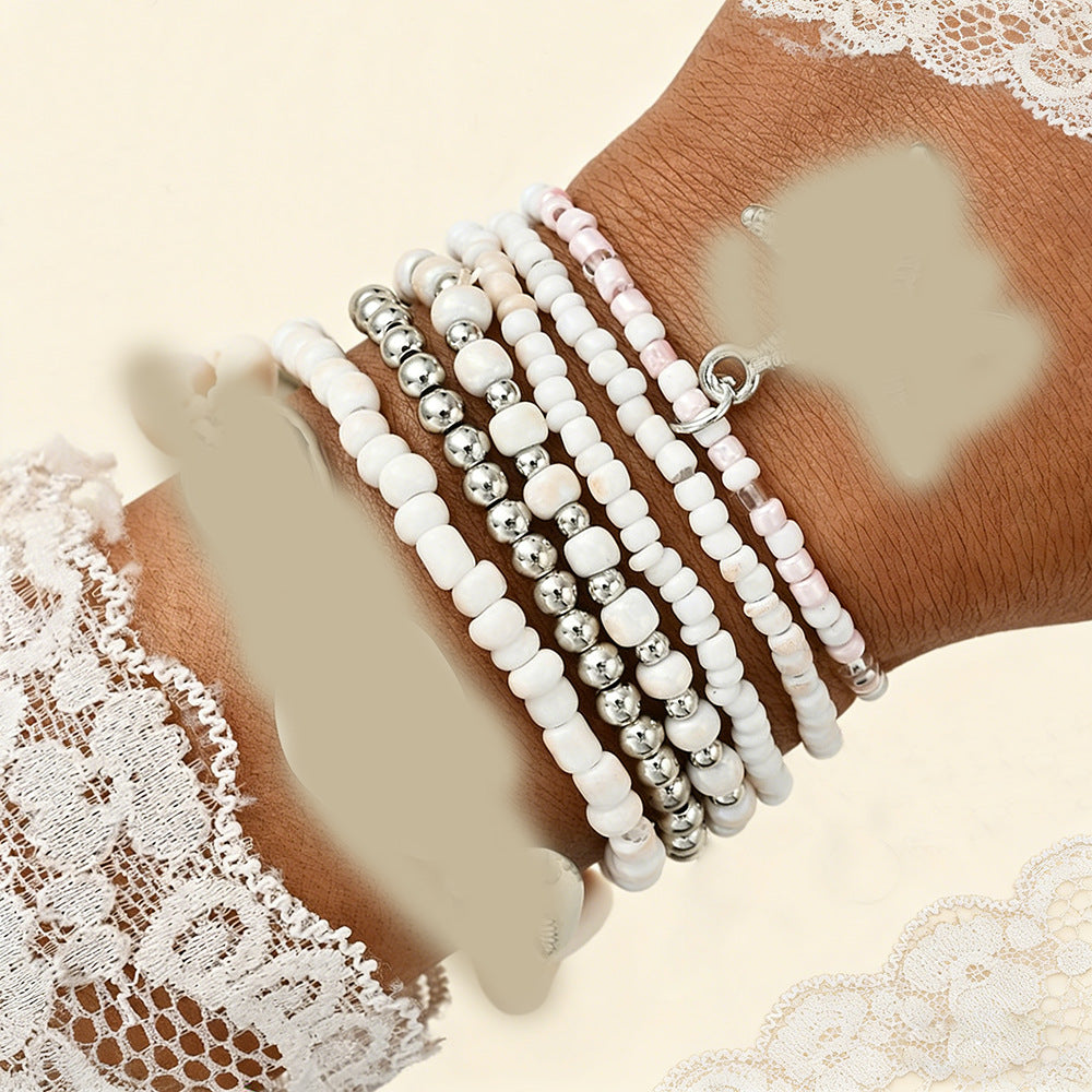 Damen Armband-Set mit floralen Elementen und eleganten Zirkonia Akzenten Shop Nory