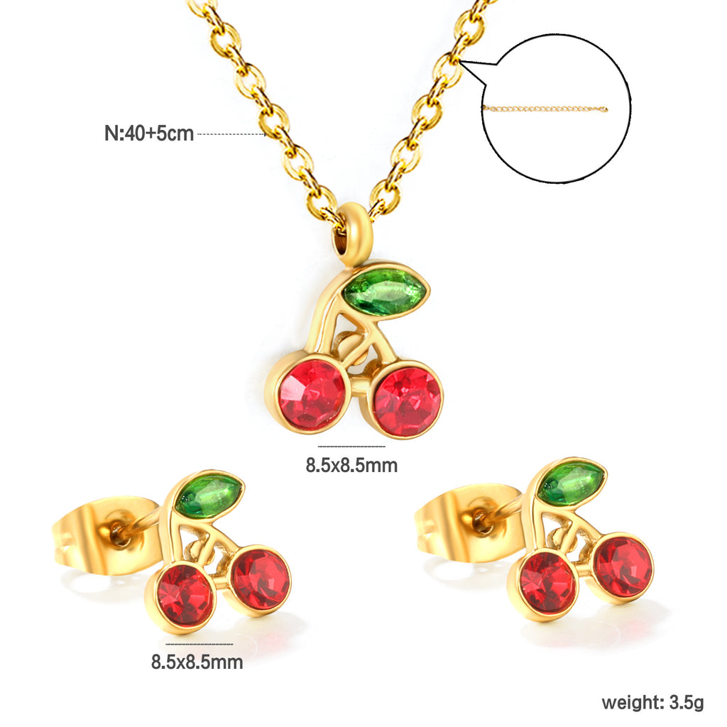 Damen Schmuckset mit glänzendem Sternenanhänger und passenden Ohrsteckern Shop Nory