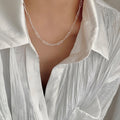 Damen Halskette mit modernem Kettendesign und filigranen Gliederungen Shop Nory