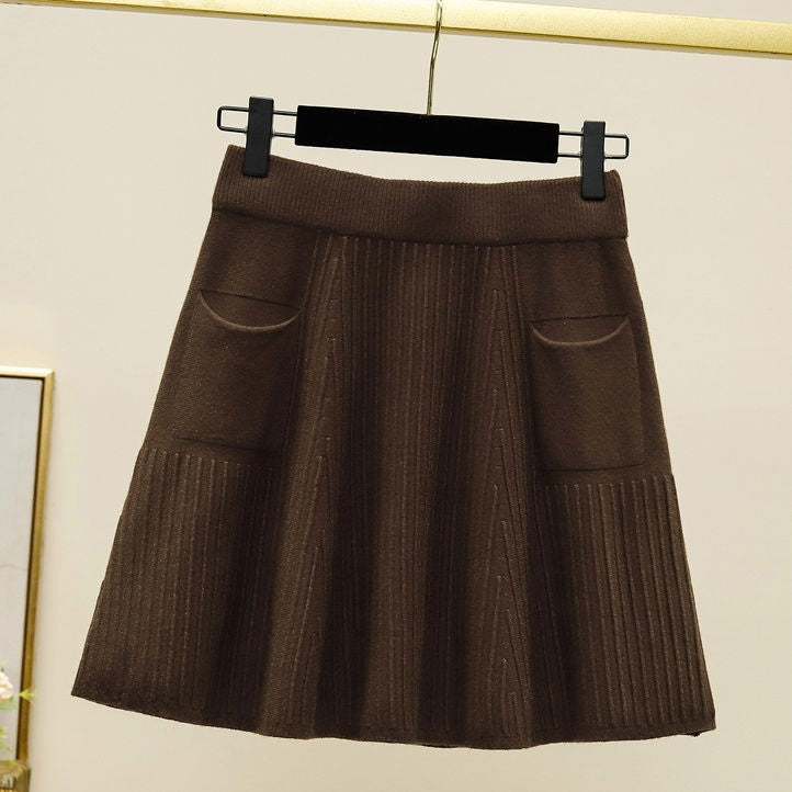 Damen Plissierter Rock mit praktischen Taschen Shop Nory