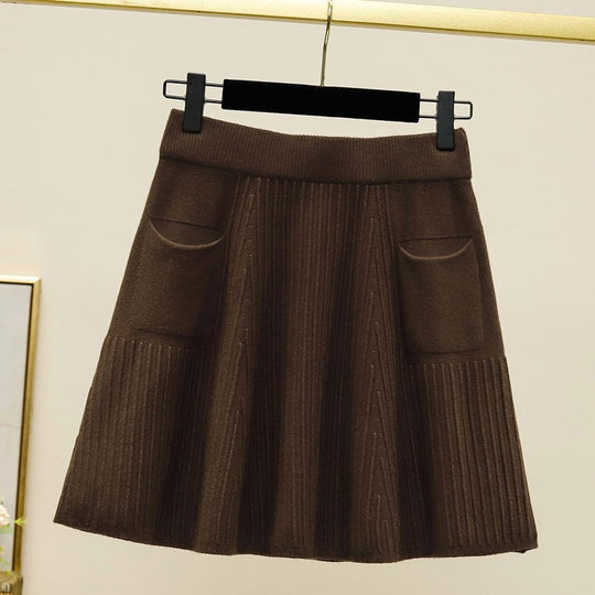 Damen Plissierter Rock mit praktischen Taschen Shop Nory