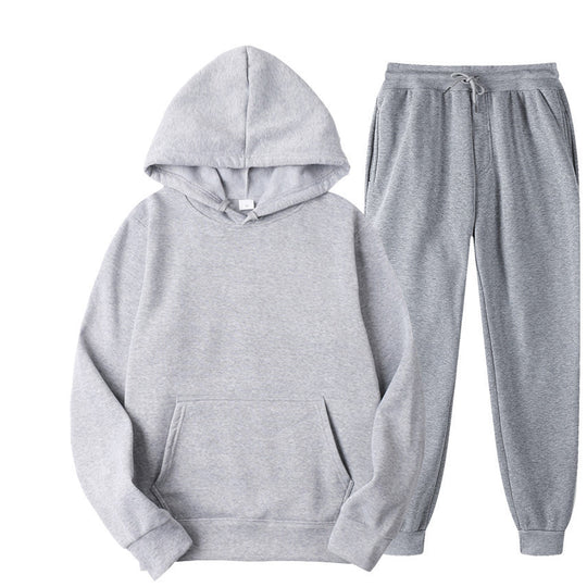 Unisex nan gemütliches Hoodie-Jogginganzug-Set mit Kängurutasche, elastischem Tunnelzugbund und gerippten Bündchen Shop Nory