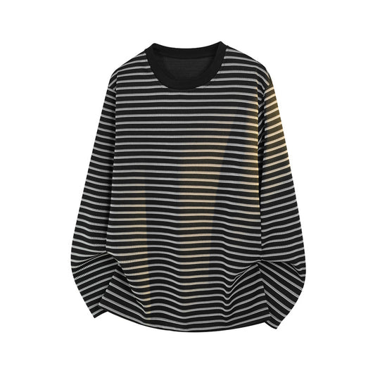 Herren Sportliches Langarm-Shirt mit Streifenmuster Shop Nory