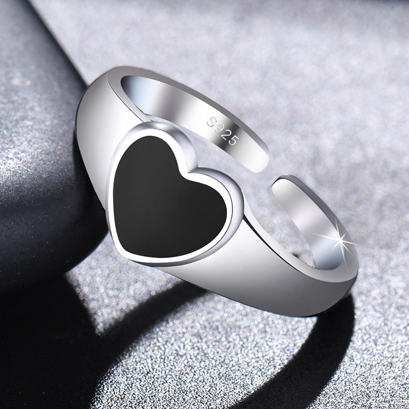 Damenring mit Herzmotiv aus hochwertigem 925er Silber Shop Nory