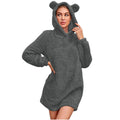 Damen Kuscheliger Hoodie mit Bärenohren