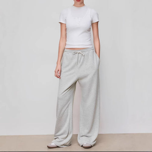 Damen Weite Loungebund-Sweatpants mit Tunnelzug und Relaxed-Fit Shop Nory