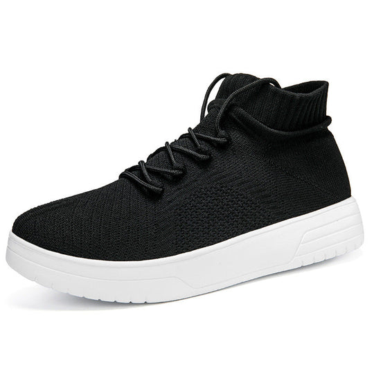 Damen Hohe Sneaker aus atmungsaktivem Strickmaterial