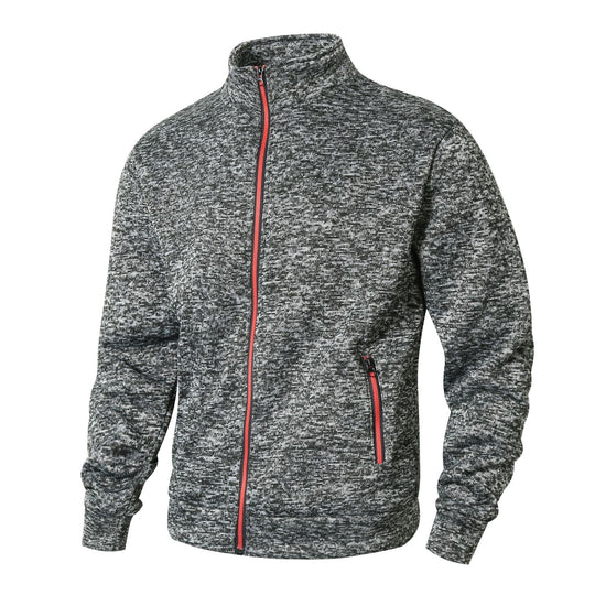 Herren Fleecejacke mit hohem Kragen und Reißverschluss Shopnory