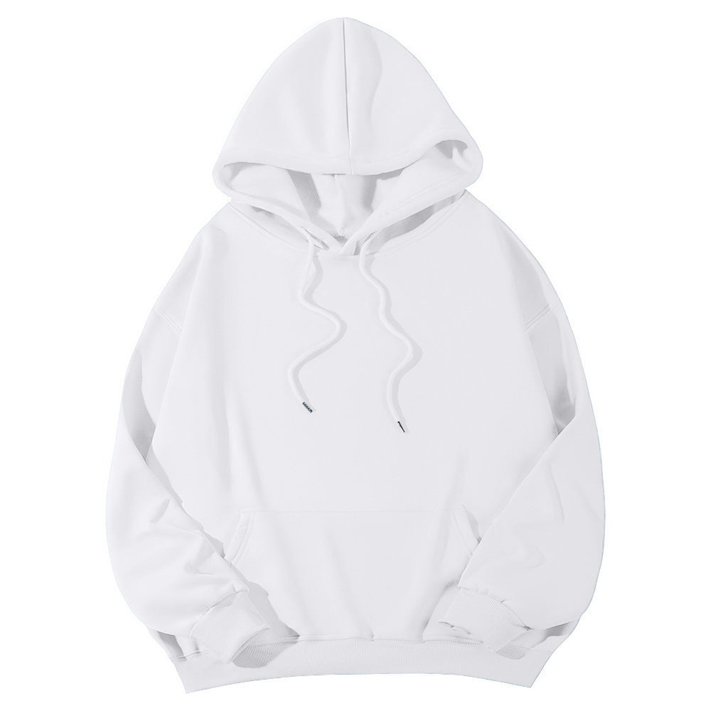 Unisex Oversize-Fleece-Hoodie mit tiefer Schulter, Kängurutasche und breitem Rippbund Shop Nory