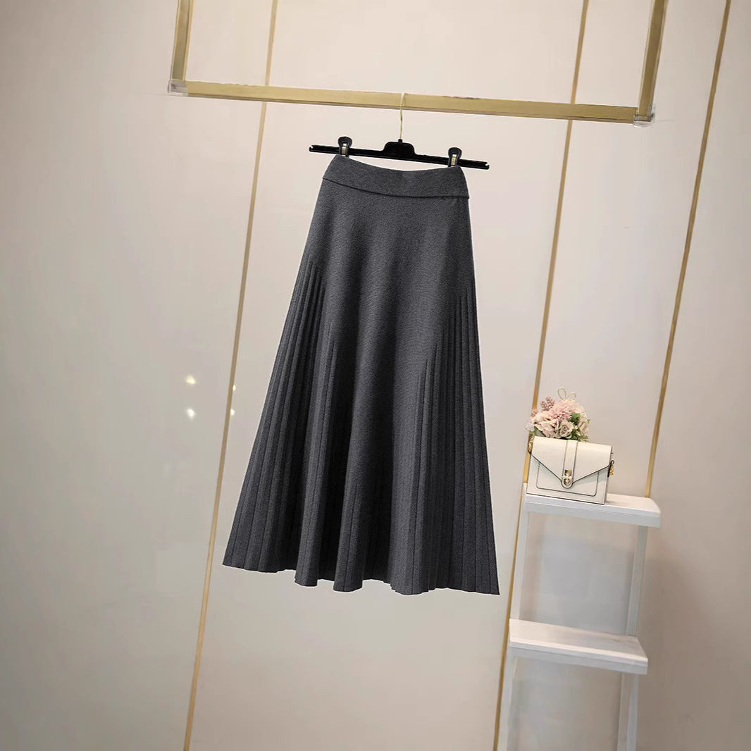 Damen Plissierter Wickelrock Shop Nory