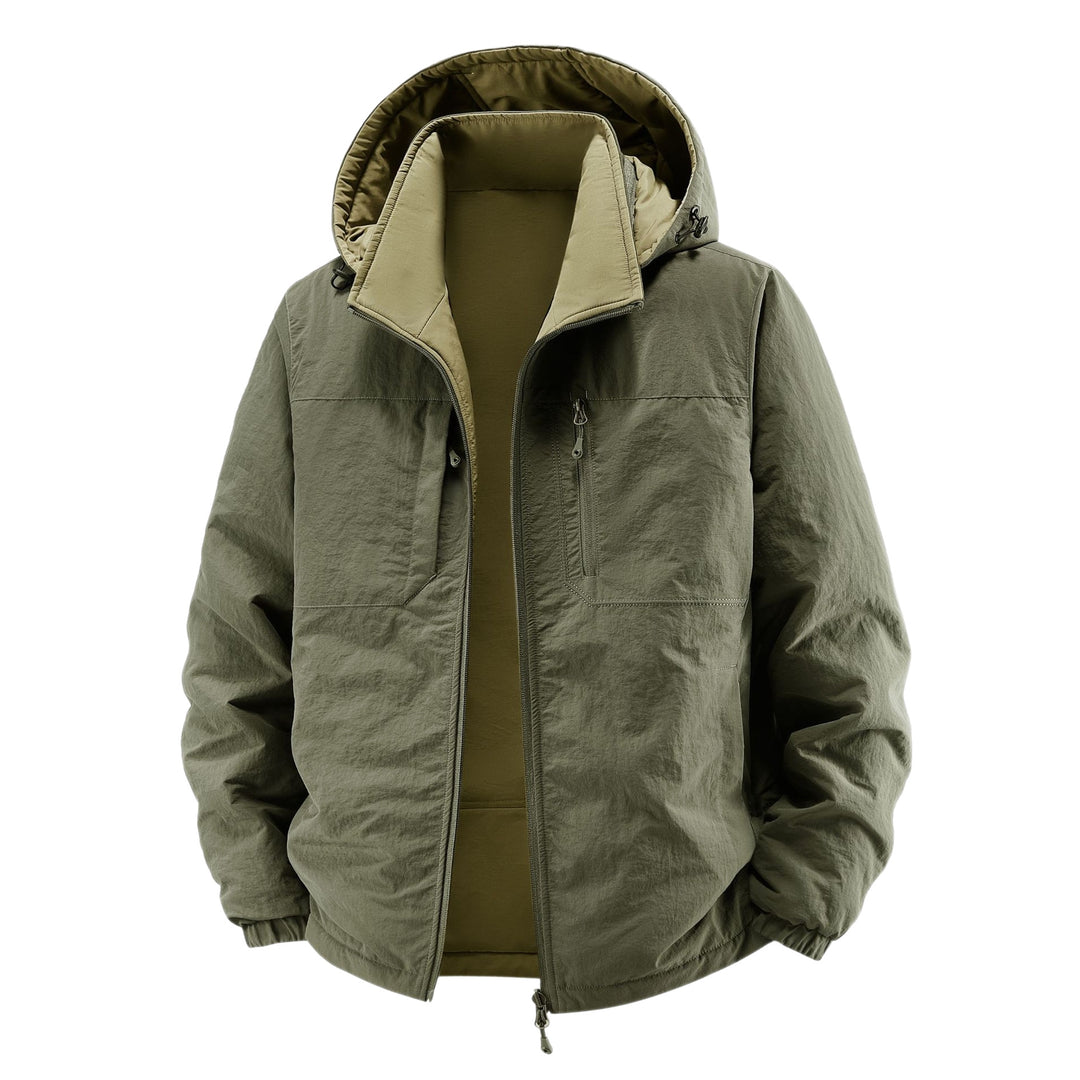 Herren Thermo-Fieldjacke mit Fleece-Innenfutter, Kapuze und Fronttaschen Shop Nory