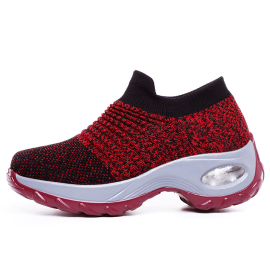 Damen gestrickter Slip-On Sportsneaker mit luftgepolsterter Zwischensohle Shop Nory