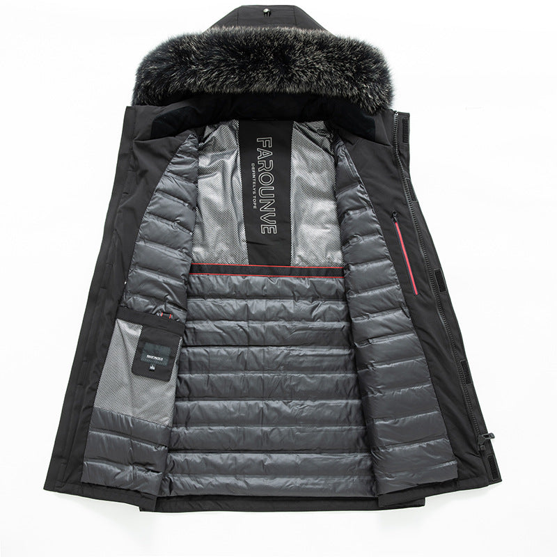 Herren Wasserabweisender Thermo-Parka mit Kapuze und abnehmbarem Kunstfellbesatz Shop Nory