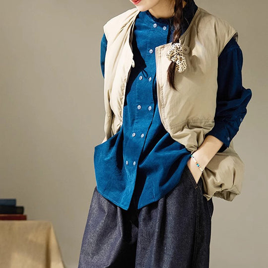 Damen Lässige Bluse mit Rüschensaum Shop Nory