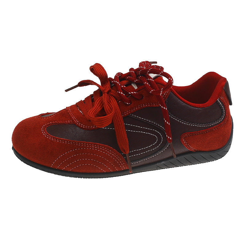 Damen Modische Schnür-Halbschuhe aus Wildleder- und Glattleder mit gepolstertem Komfortfußbett Shop Nory