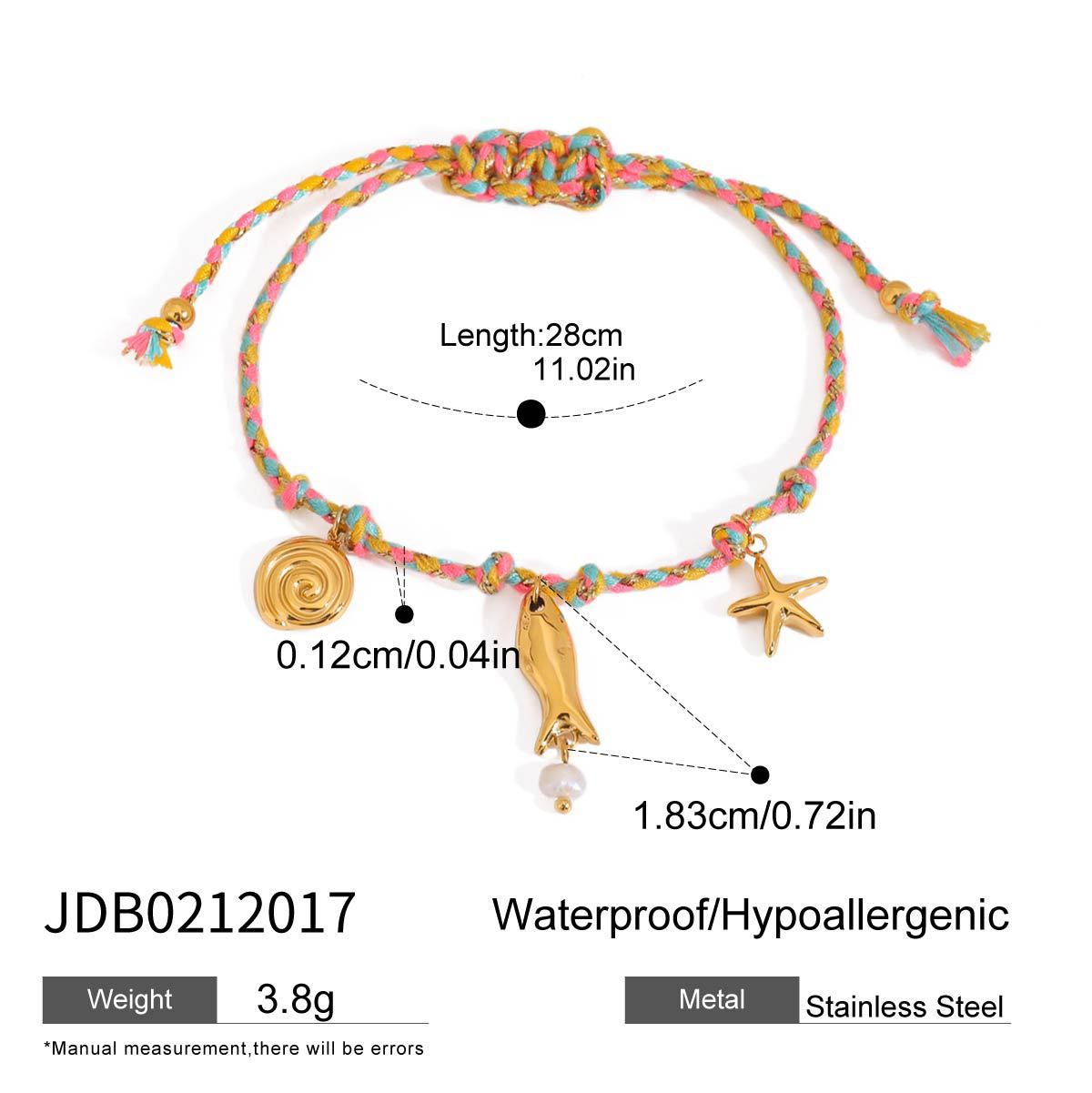 Damen Armband mit maritime Motiven aus hypoallergenem Edelstahl und geflochtenem Design Shop Nory