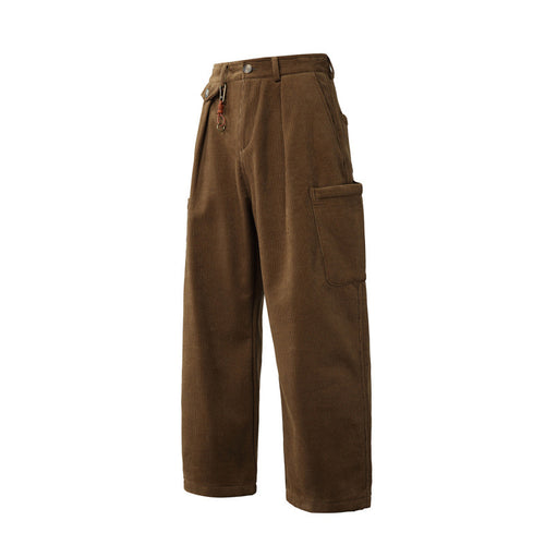 Herren Weite Cord‑Cargohose mit Bundfalten, aufgesetzten Beintaschen und Relaxed‑Fit Shop Nory