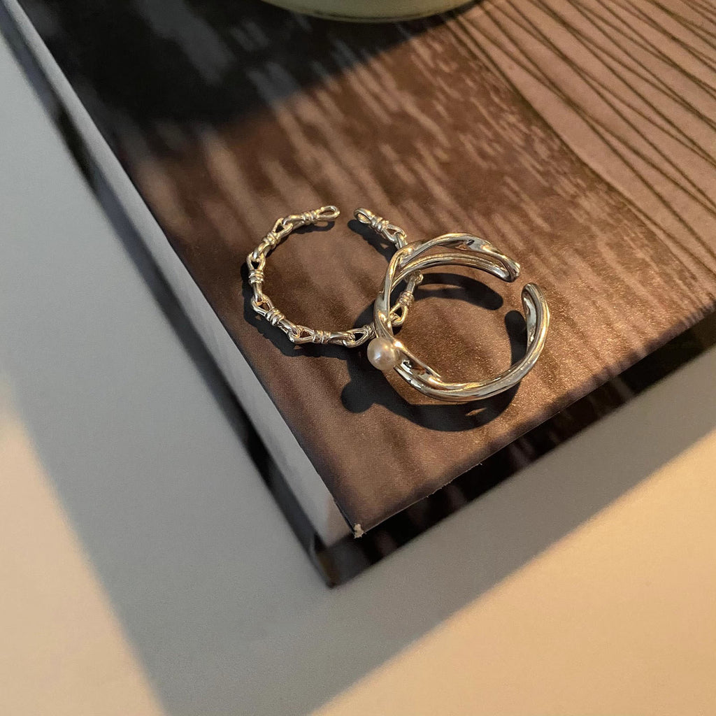 Damen Zierlicher Ring mit elegantem Perlendesign Shop Nory