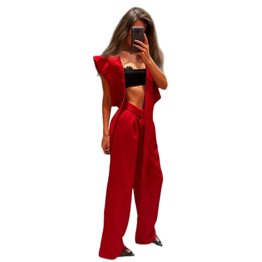 Damen Ärmellose Longline-Weste mit schulterbetonter Silhouette Shop Nory