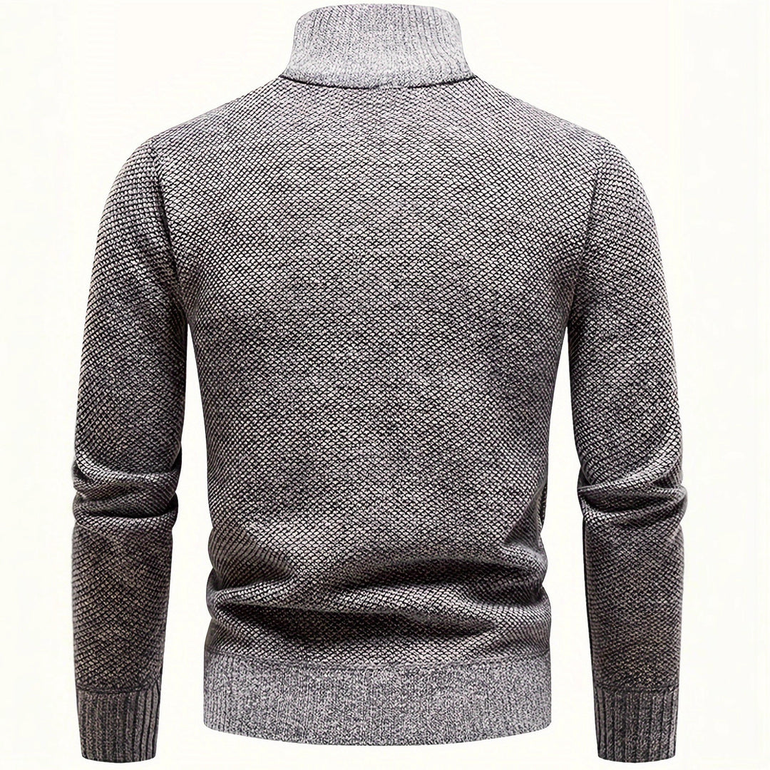 Herren Thermo-Strickpullover mit Stehkragen und Halbzip Shop Nory
