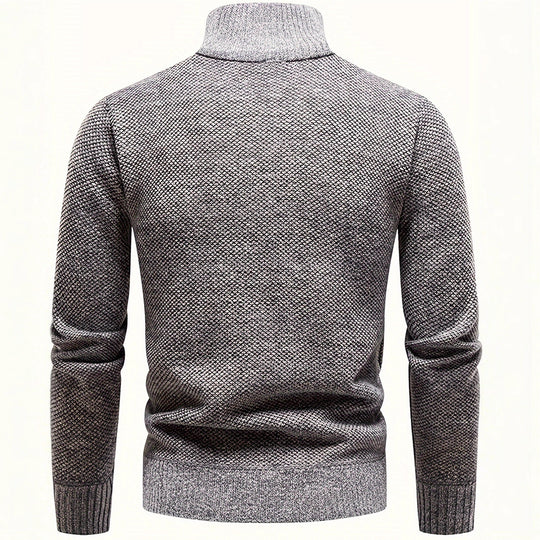 Herren Thermo-Strickpullover mit Stehkragen und Halbzip Shop Nory