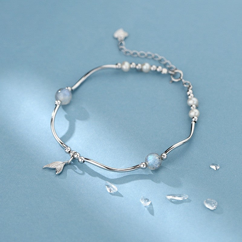 Damen zartes Armband mit Muschelanhänger Shop Nory