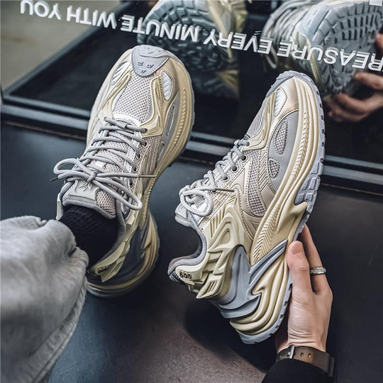 Herren Voluminöse Laufsneaker mit dicker Profilsohle und atmungsaktivem Mesh-Obermaterial Shopy Nory