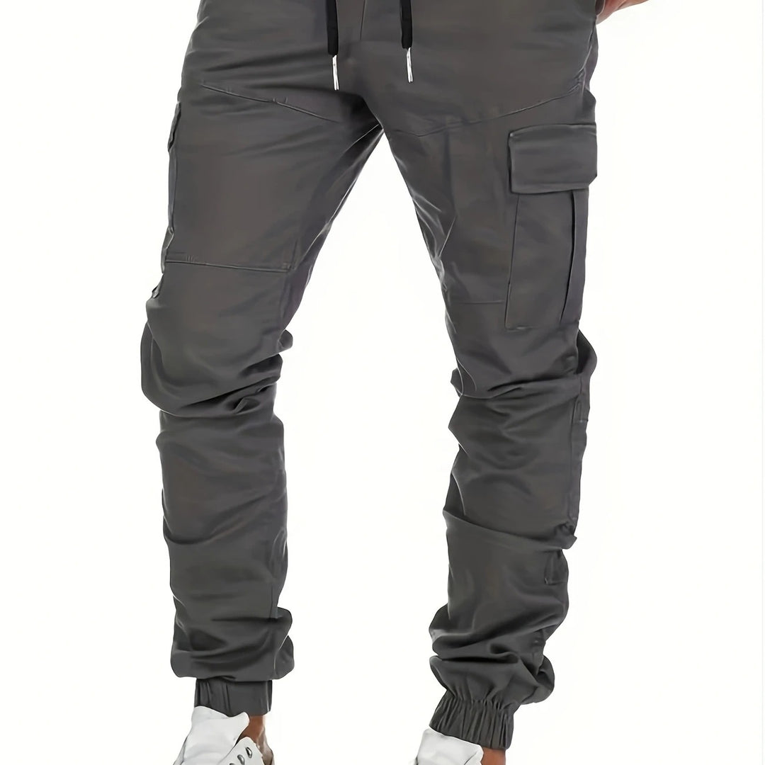 Herren Cargo-Jogginghose mit Tunnelzug, elastischen Bündchen und großen Klappentaschen Shop Nory